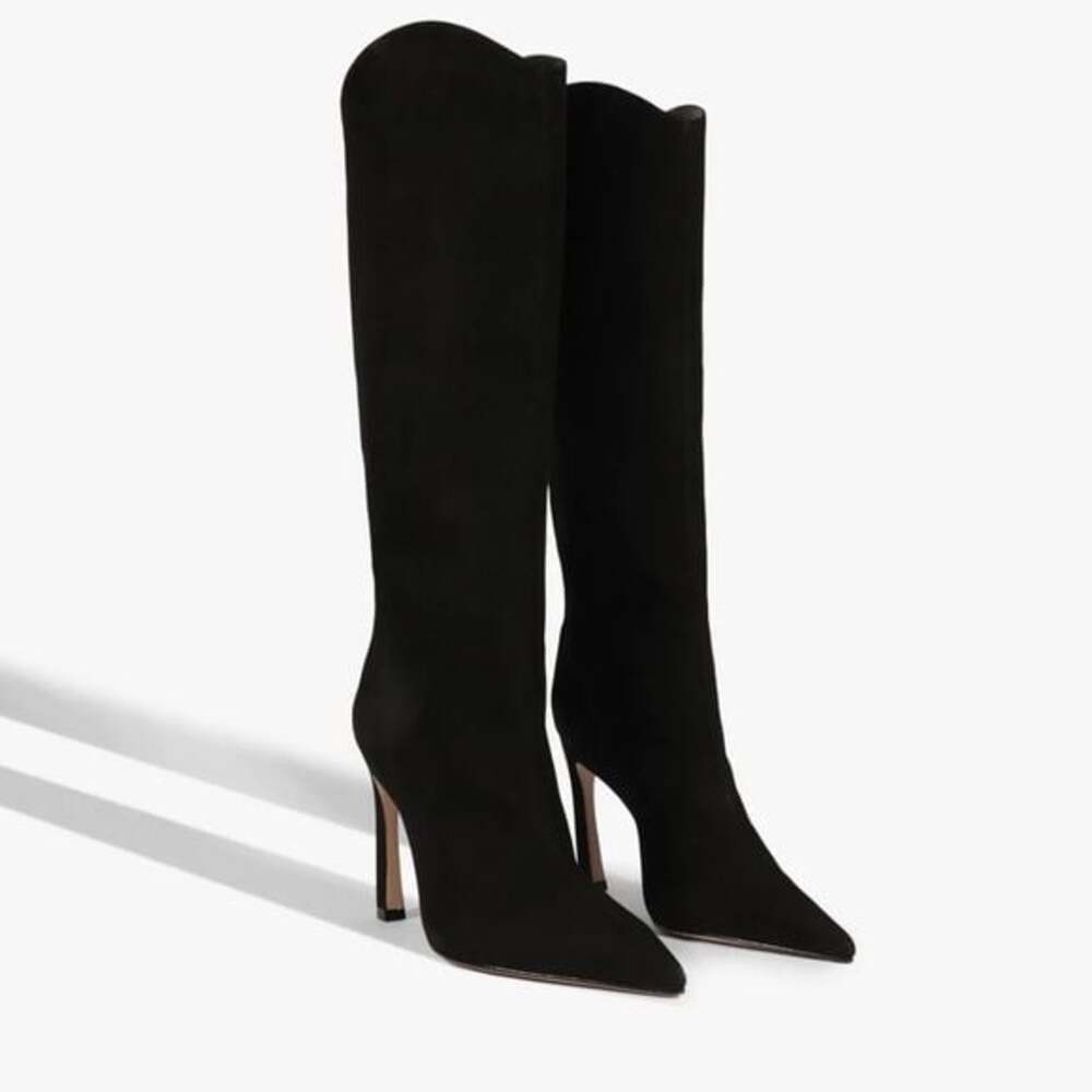 Schutz Maryana Sculpt Pointed Knee-High Boots